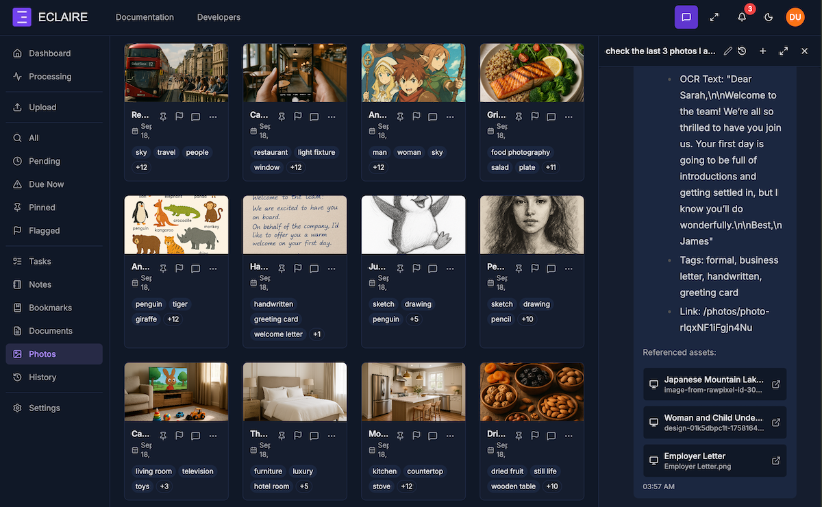 Eclaire running Qwen3-VL with LM Studio