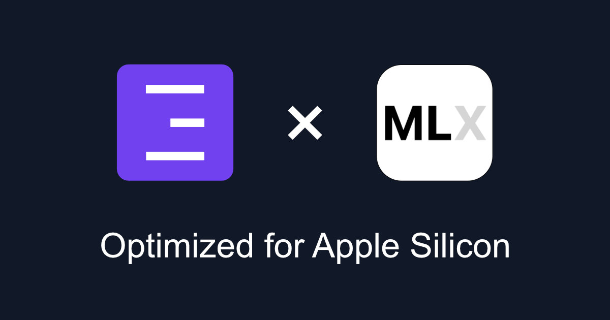 Eclaire v0.4.0: Native Apple Silicon Support with MLX